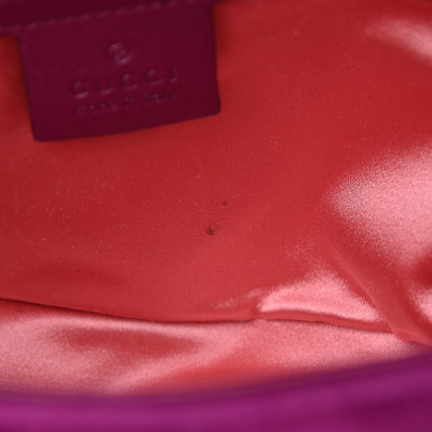 Gucci Velvet Matelasse Small GG Marmont Shoulder Bag Fuchsia Violet Cyclamen 8 of 18