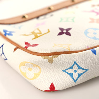 Louis Vuitton Monogram Multicolor Pochette Accessories White 7 of 8