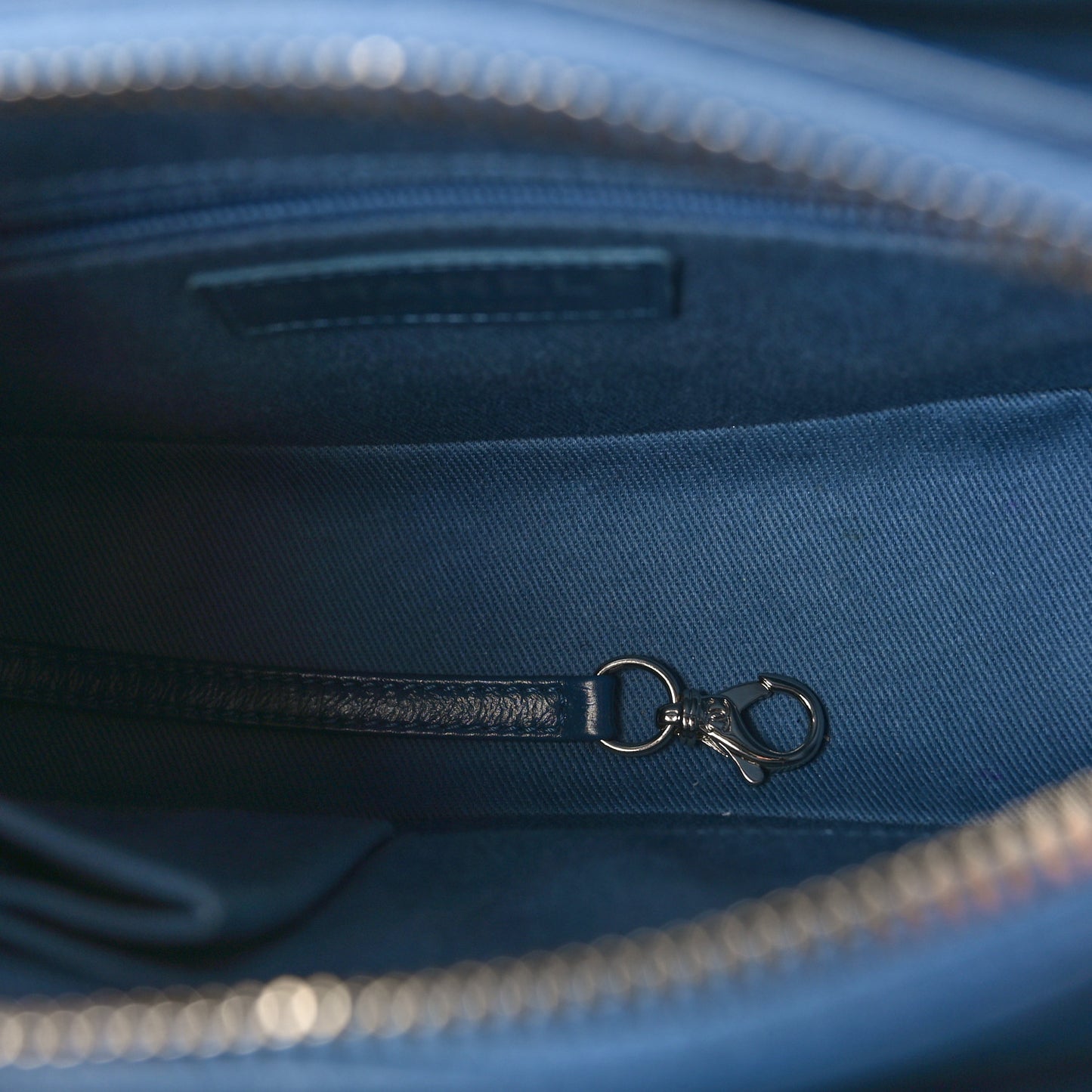 Denim Calfskin Small Gabrielle Hobo Blue