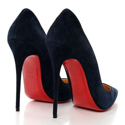 Christian Louboutin Veau Velours So Kate 120 Pumps 39.5 Marine 4 of 8