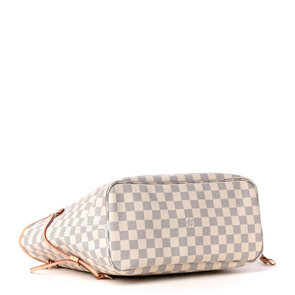 Louis Vuitton Damier Azur Neo Neverfull MM Rose Ballerine 3 of 4