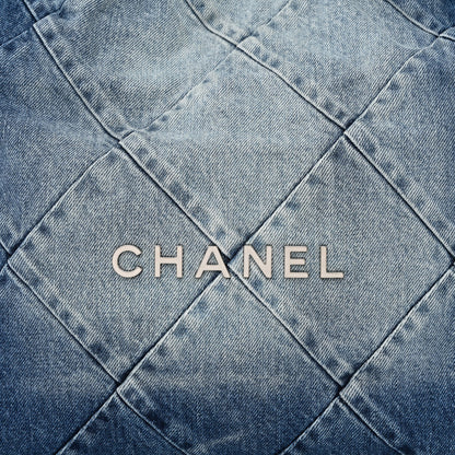 Chanel Denim Quilted Chanel 22 Blue 9 of 11