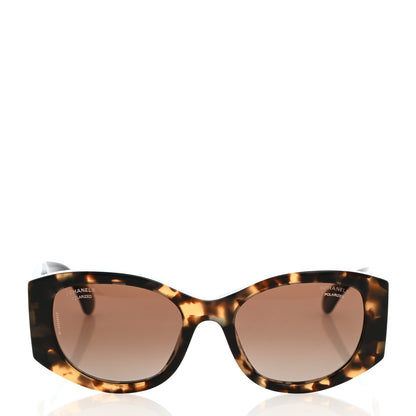 Chanel Acetate Oval Sunglasses 5524 Tortoise 2 of 8