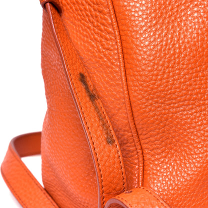 Prada Vitello Daino Satchel Papaya 9 of 9