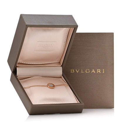 Bulgari 18K Rose Gold Mother of Pearl Bvlgari Bvlgari Engravable Bracelet ML 7 of 7
