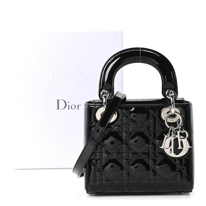 Christian Dior Patent Cannage Mini Lady Dior Black 10 of 10