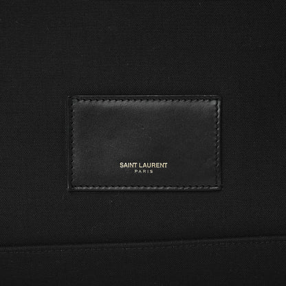 Saint Laurent Nylon Twill Dinosaur Print City Backpack Black Multicolor 9 of 16