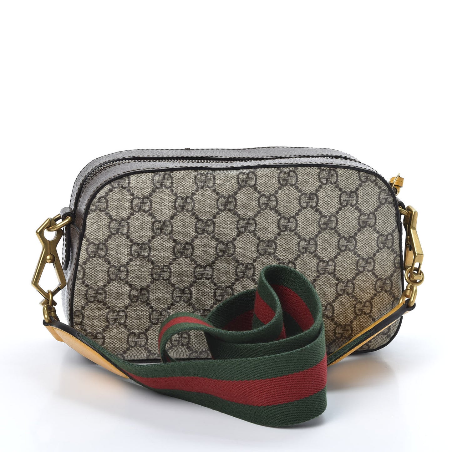 GG Supreme Monogram Web Neo Vintage Shoulder Bag Beige New Acero Crop
