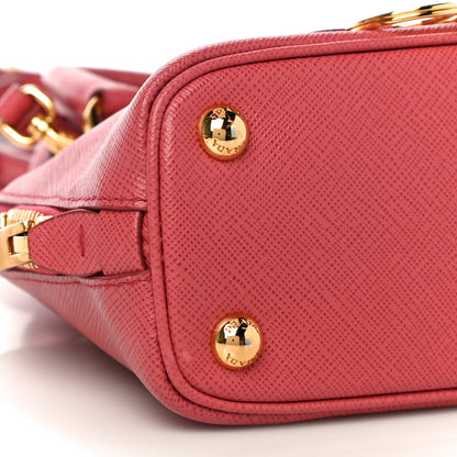 Prada Saffiano Lux Mini Promenade Tote Peonia 8 of 10