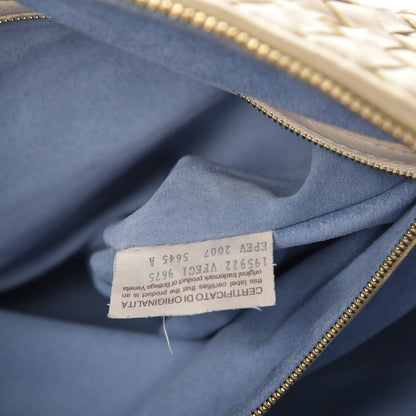 Bottega Veneta Nappa Linen Intrecciato Maxi Convertible Tote Mink 8 of 11