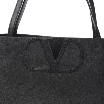 Valentino Garavani Calfskin Large Vlogo Fillme Tote Black 9 of 9