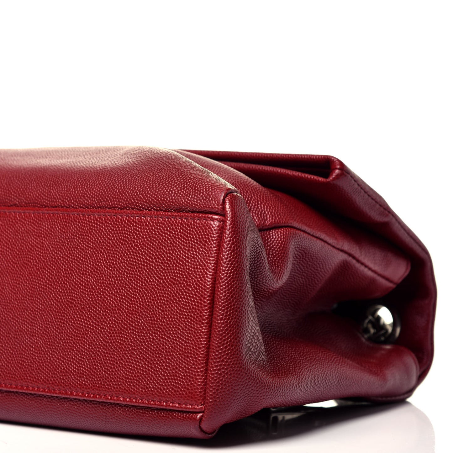 Grain De Poudre Medium West Hollywood Monogram Fold-Over Palissandre