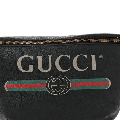 Gucci Grained Calfskin Small Logo Belt Bag Black 8 of 13