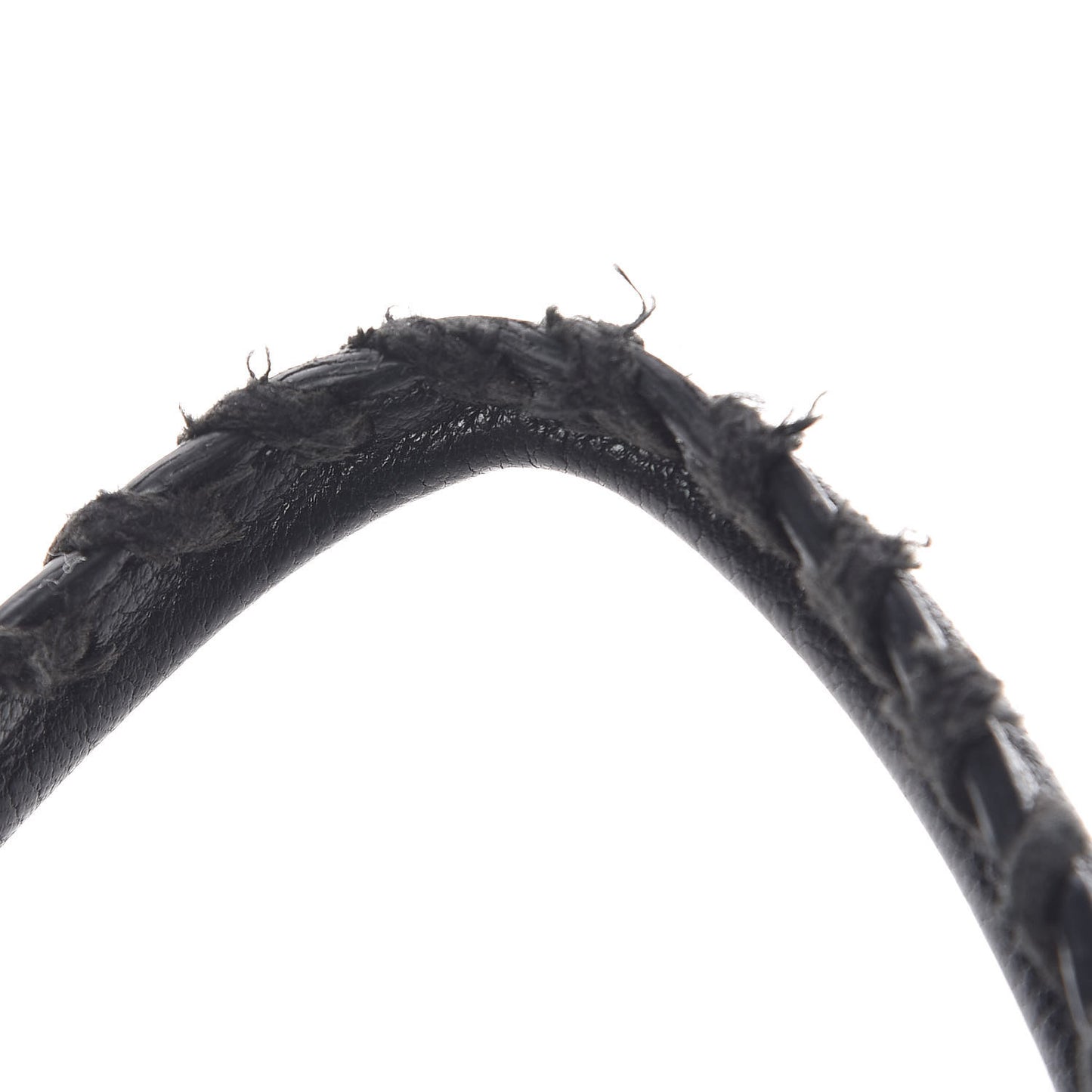 Chevre Silver Metallic Edge Hardware Mini City Black