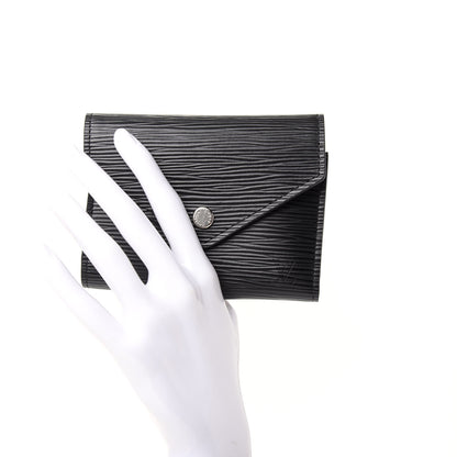 Louis Vuitton Epi Victorine Wallet Black 2 of 7