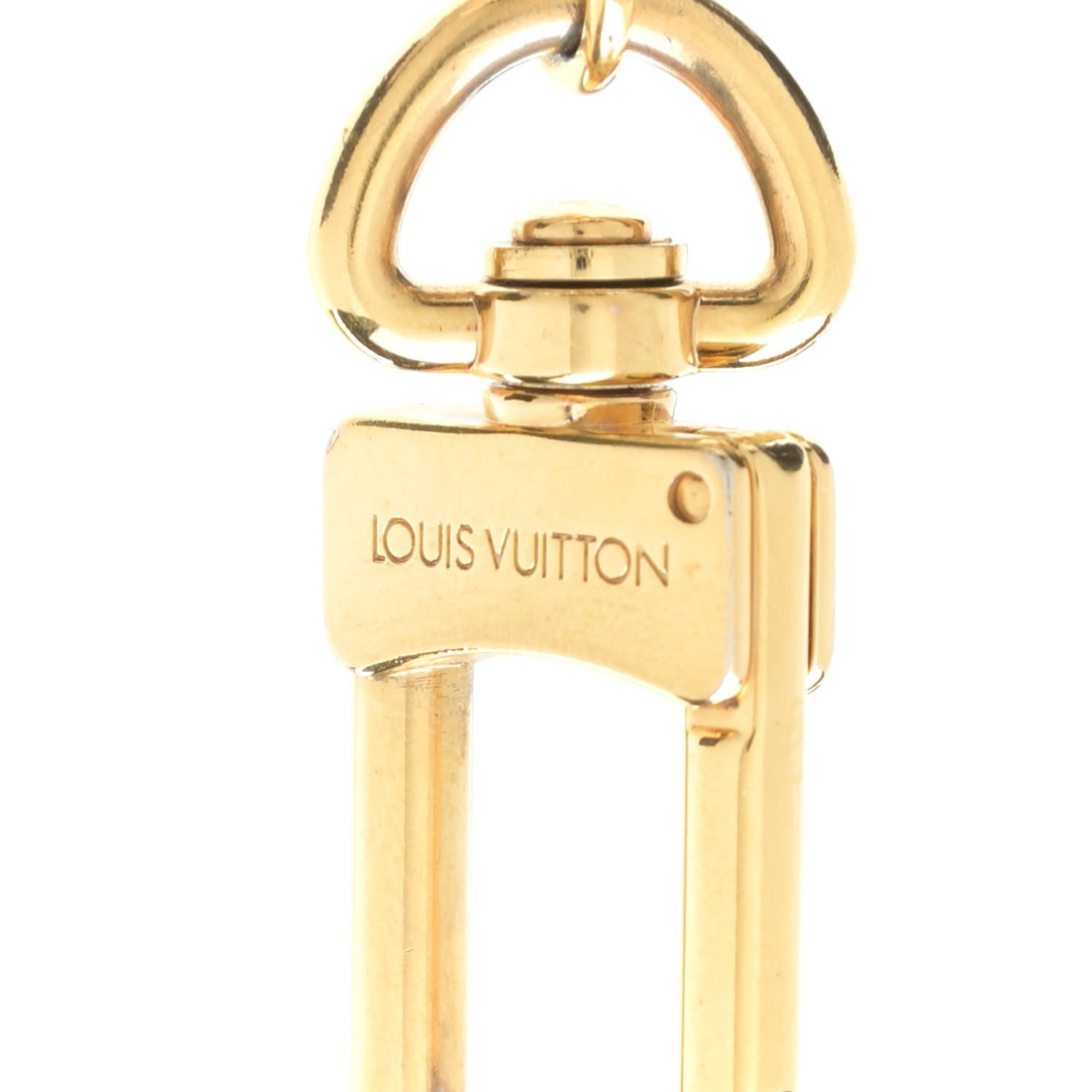 Louis Vuitton LV Circle Bag Charm Key Holder Gold 6 of 6