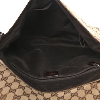 Gucci Monogram Small Flap Messenger Bag Beige Dark Brown 5 of 21