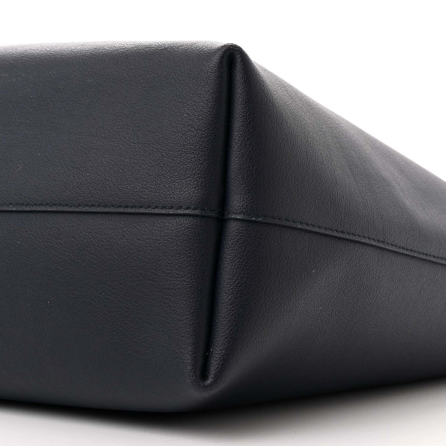Saint Laurent Calfskin Large Shopping Tote Deep Marine 10 of 12