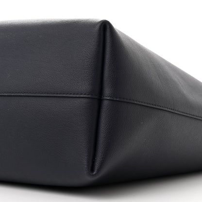 Saint Laurent Calfskin Large Shopping Tote Deep Marine 10 of 12