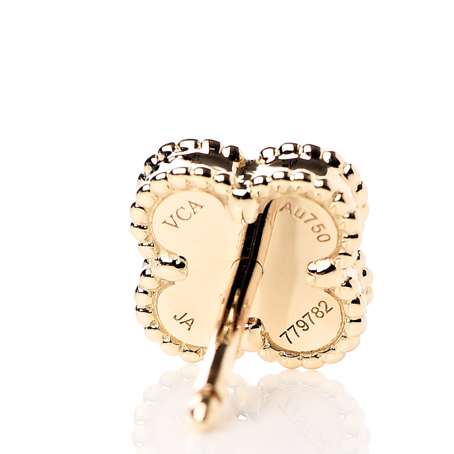 18K Yellow Gold Mother of Pearl Sweet Alhambra Earrings