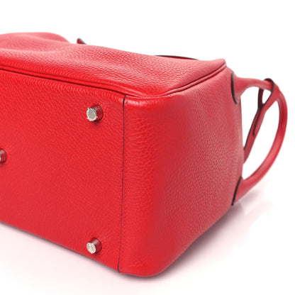 Hermes Taurillon Clemence Lindy 30 Rouge Casaque 9 of 9