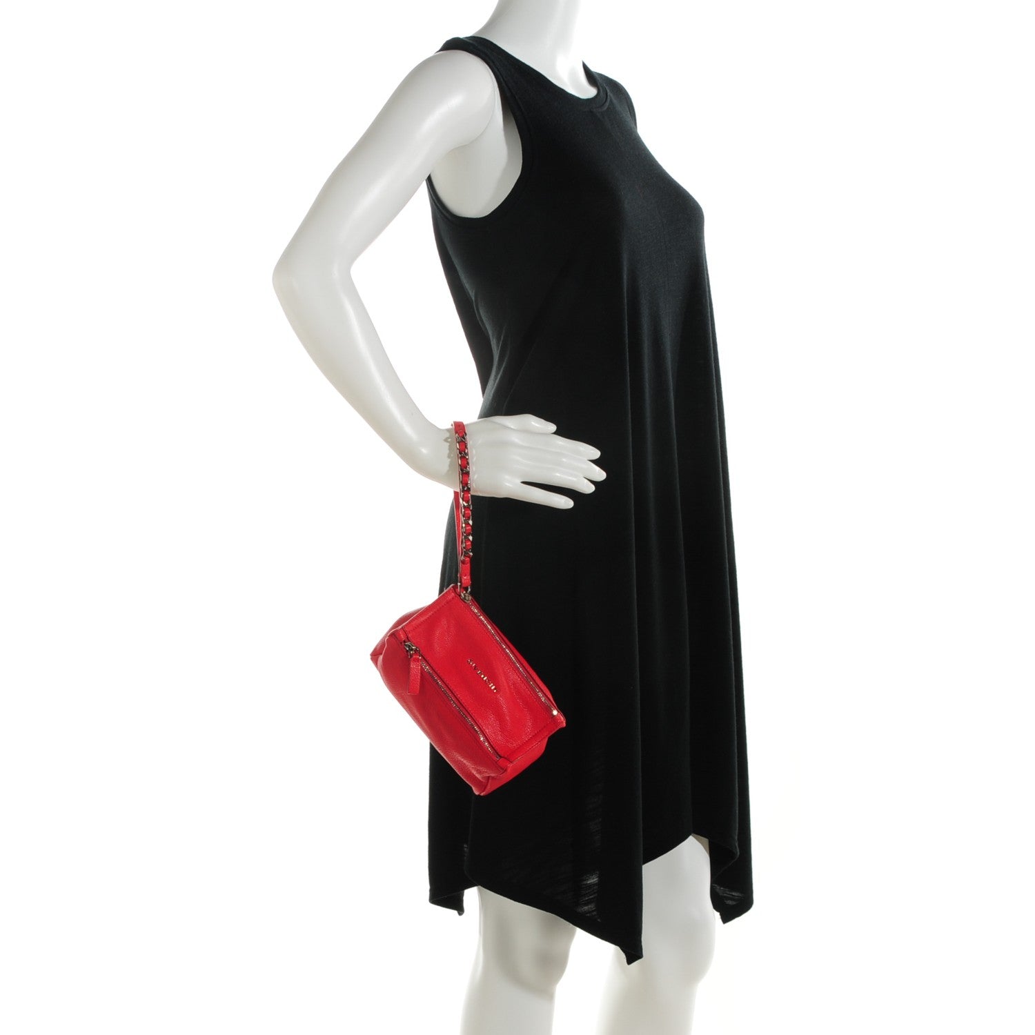 Givenchy Sugar Goatskin Pandora Wristlet Red 2 of 7
