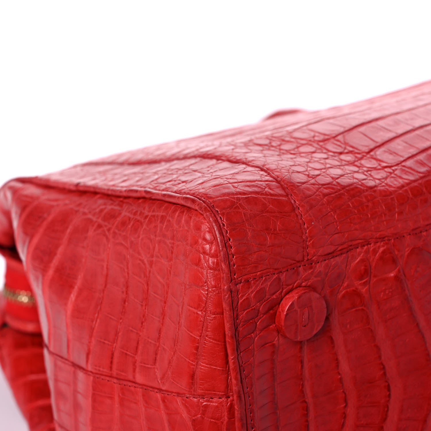 Nancy Gonzalez Crocodile Tote Red 11 of 13