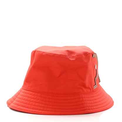 Hermes Gabardine Cotton Swift Elvis Cheval Bucket Hat 57 Orange Gold 3 of 7