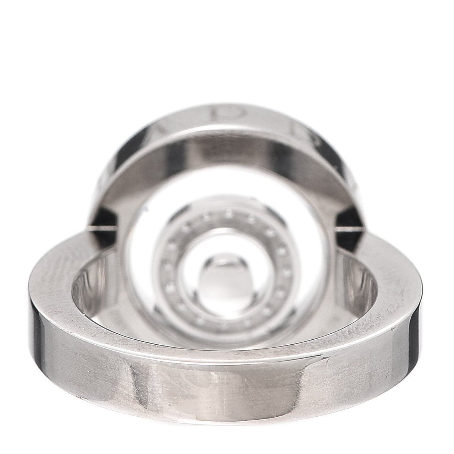 18K White Gold Diamond Happy Spirit Ring 54 6.75