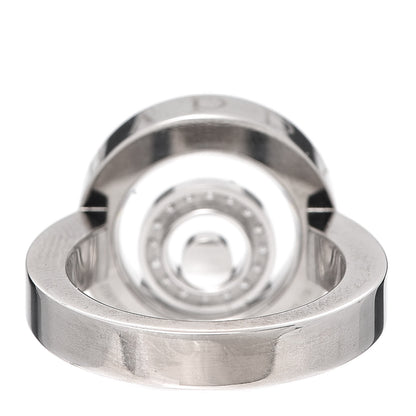 Chopard 18K White Gold Diamond Happy Spirit Ring 54 6.75 4 of 4