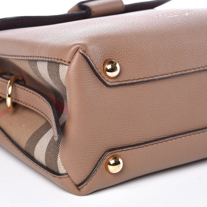 Burberry Derby Calfskin House Check Small Camberley Dark Sand 11 of 11