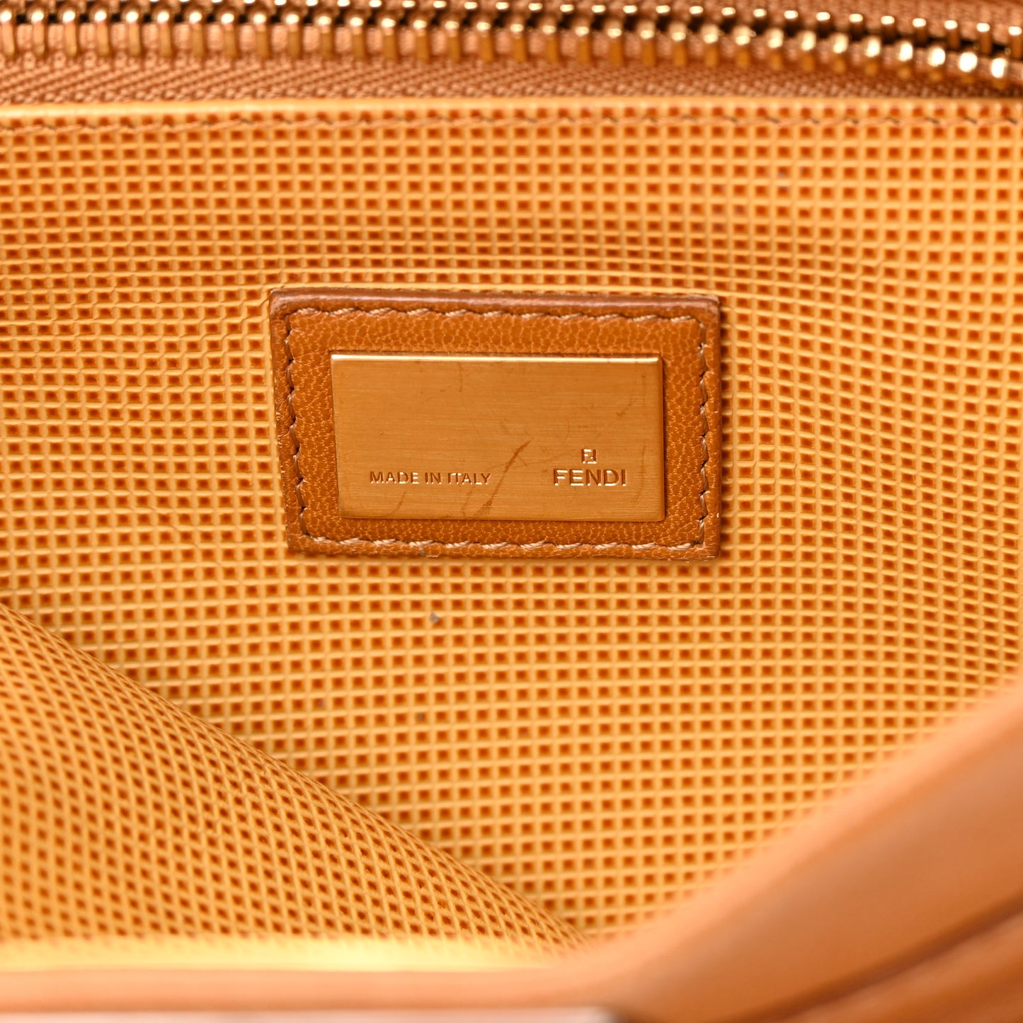 Goatskin Medium Peekaboo Iconic Satchel Camel