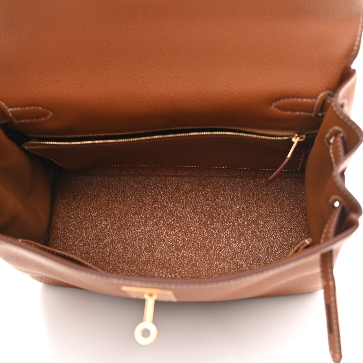 Hermes Taurillon Clemence Kelly Retourne 28 Gold 5 of 12
