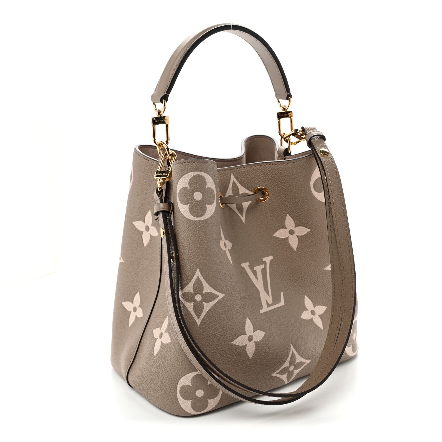 Louis Vuitton Empreinte Monogram Giant Neonoe MM Tourterelle Creme 4 of 10