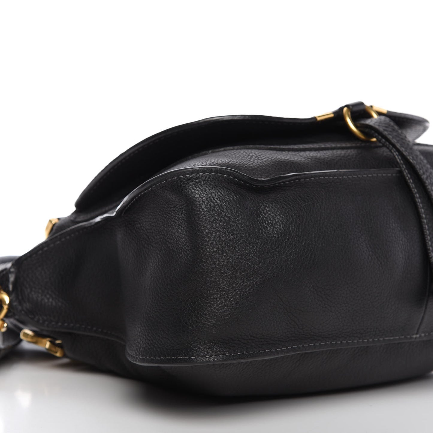 Calfskin Medium Marcie Satchel Black