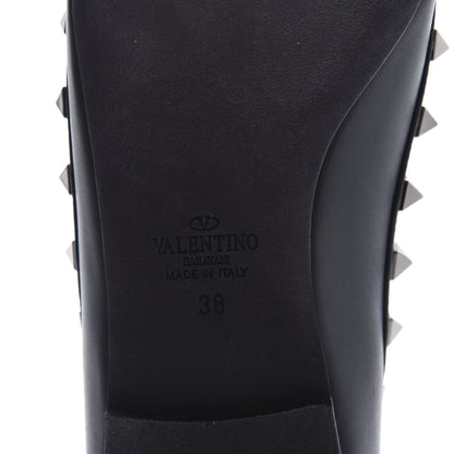 Valentino Garavani Nappa Rockstud Ballerina Flats 38 Black 7 of 9