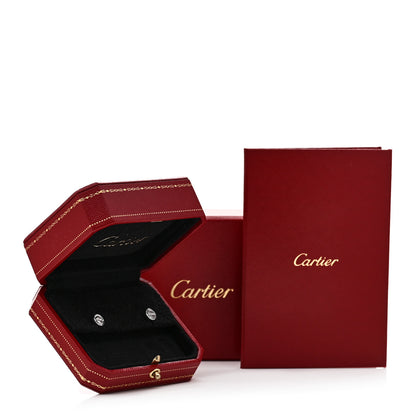 Cartier 18K White Gold LOVE Earrings 5 of 5