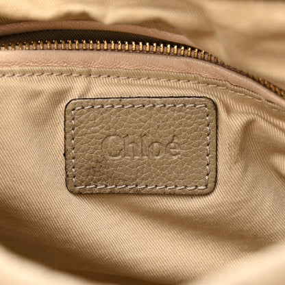 Chloe Calfskin Medium Paraty Barbour Khaki 6 of 20