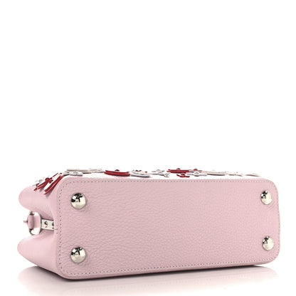 Louis Vuitton Taurillon Mechanical Flowers Capucines BB Magnolia 3 of 8
