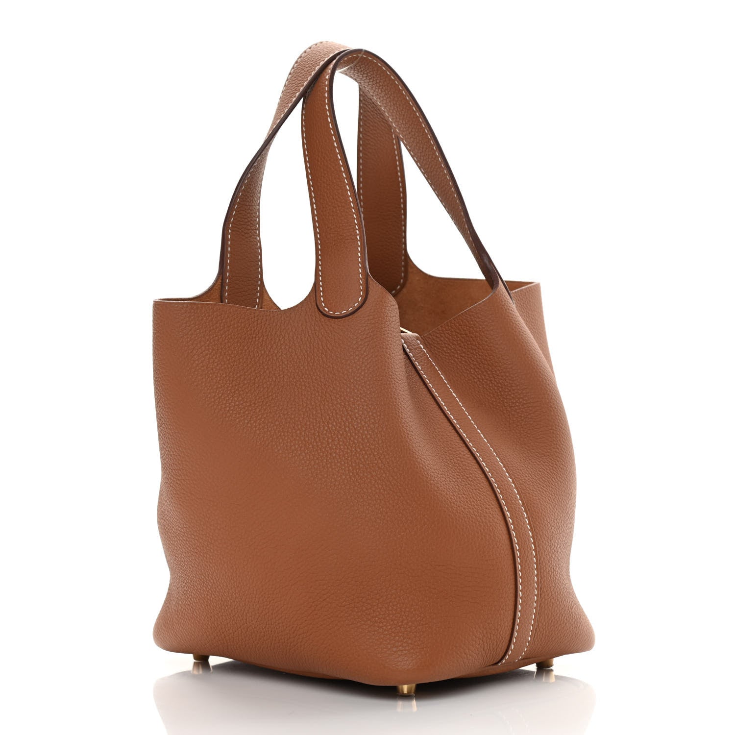 Hermes Taurillon Clemence Picotin Lock 18 PM Gold 3 of 11