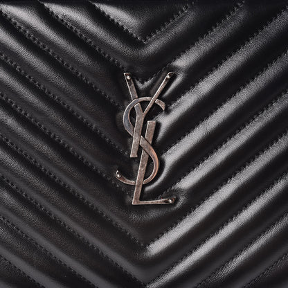 Saint Laurent Calfskin Matelasse Monogram Lou Camera Bag Black 8 of 10