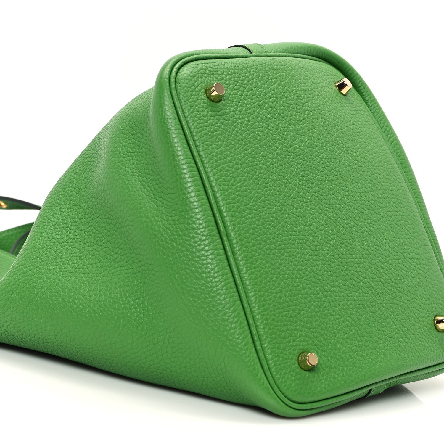 Hermes Taurillon Clemence Picotin Lock 22 MM Vert Yucca 9 of 10