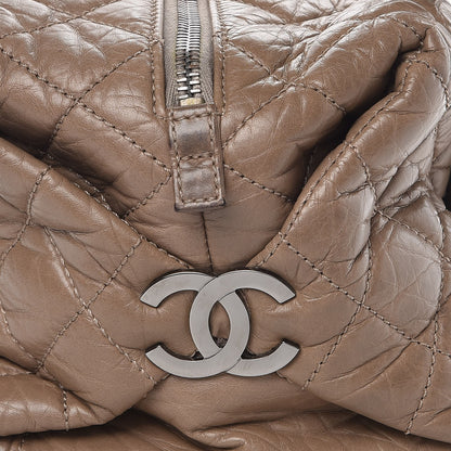 Chanel Distressed Lambskin Lady Braid Small Tote Taupe 10 of 15