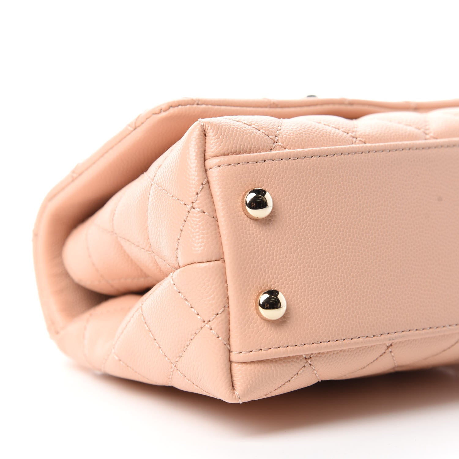 Chanel Caviar Quilted Extra Mini Coco Handle Flap Light Pink 6 of 11