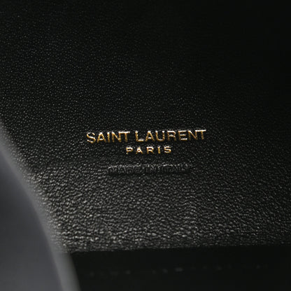 Saint Laurent Lambskin Pyramid Clutch Black 6 of 9