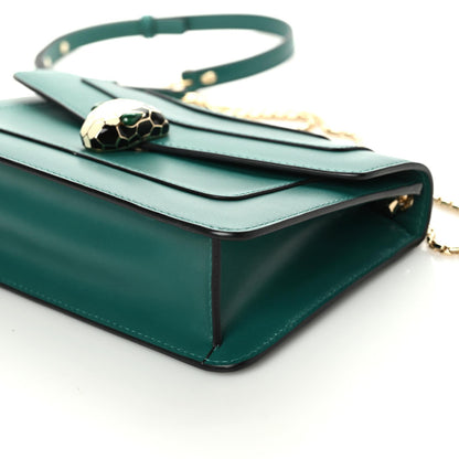 Bulgari Calfskin Serpenti Forever Crossbody Bag Emerald Green 5 of 7