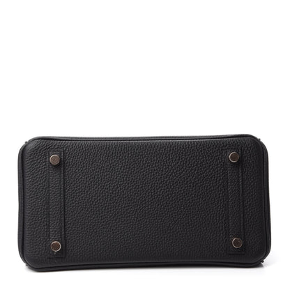 Hermes Togo Shiny Niloticus Crocodile Birkin Touch 25 Black 8 of 36