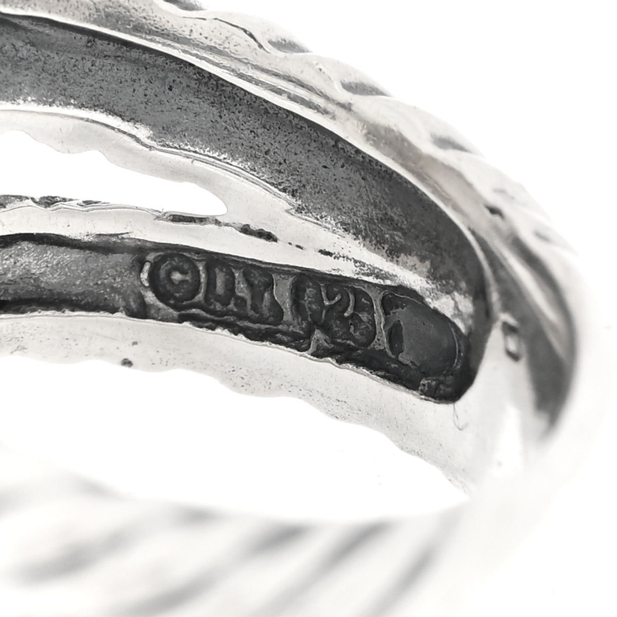 Sterling Silver Diamond Moon Quartz 11mm Albion Ring 50 5.5