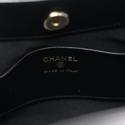Chanel Tweed Calfskin Quilted Nano 31 Shopping Bag Black 6 of 11
