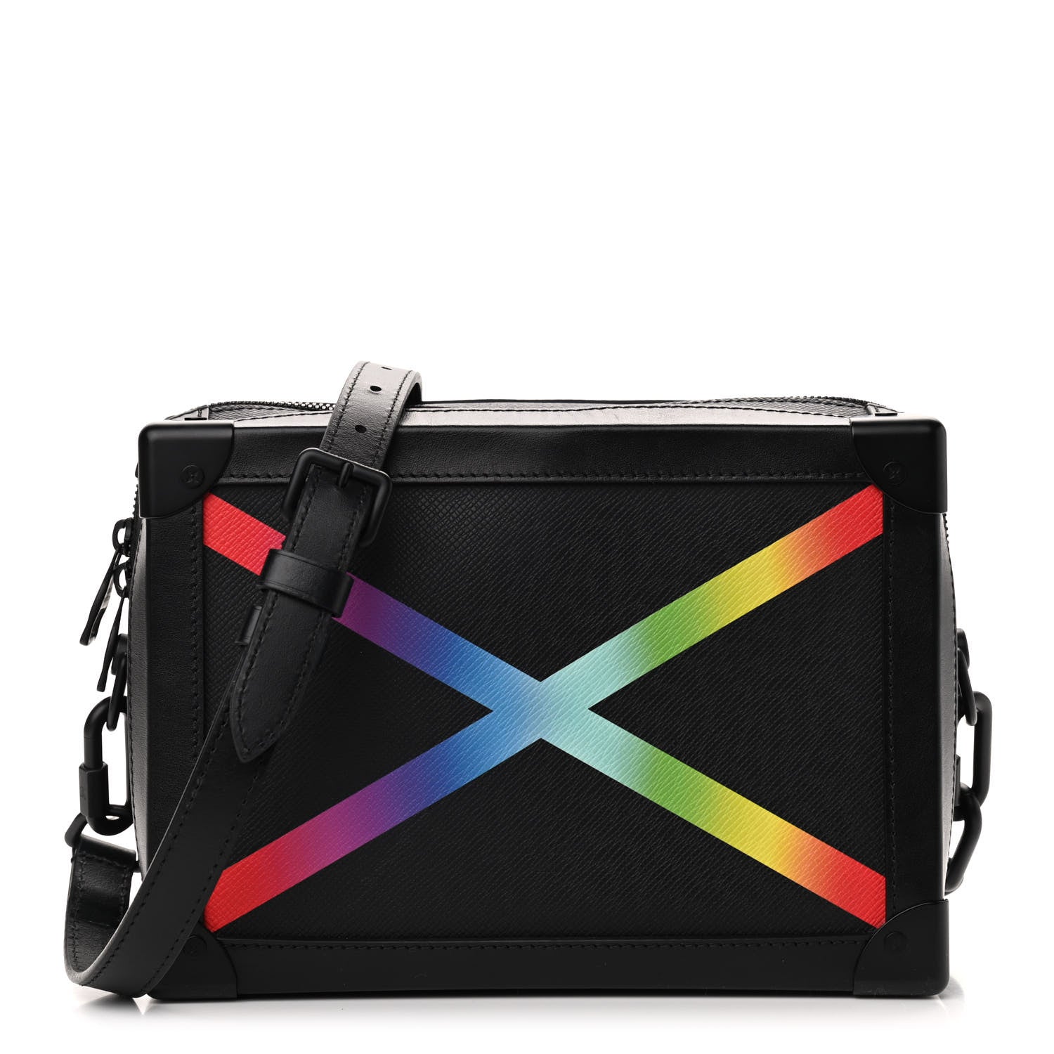 Louis Vuitton Taiga Rainbow Soft Trunk Black 1 of 8